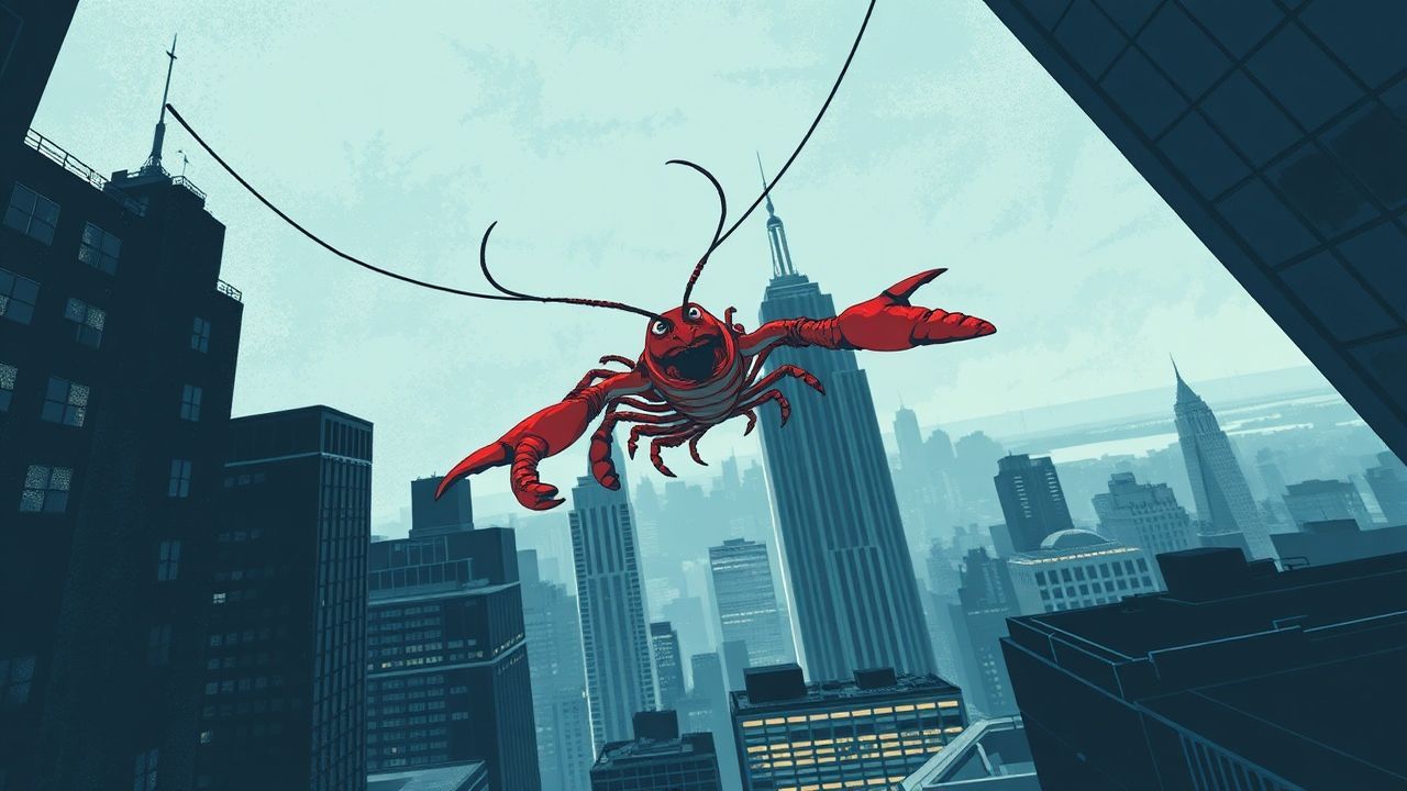 "Lobster-Man" Swings Through New York's Skyscrapers