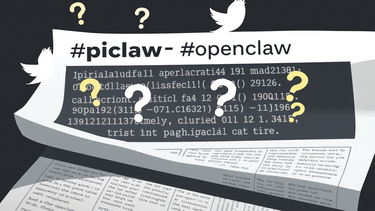 Rui Carmo shares mysterious "#piclaw #openclaw" image