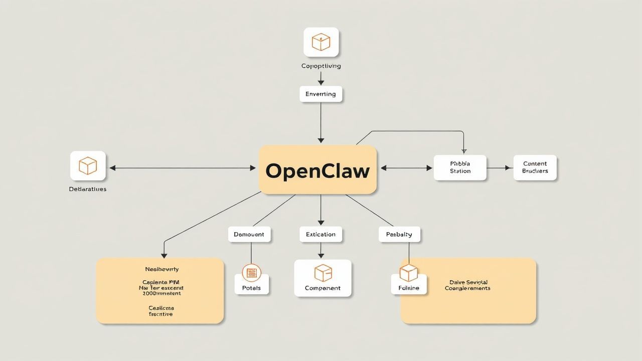 Visualization illustrates OpenClaw architecture